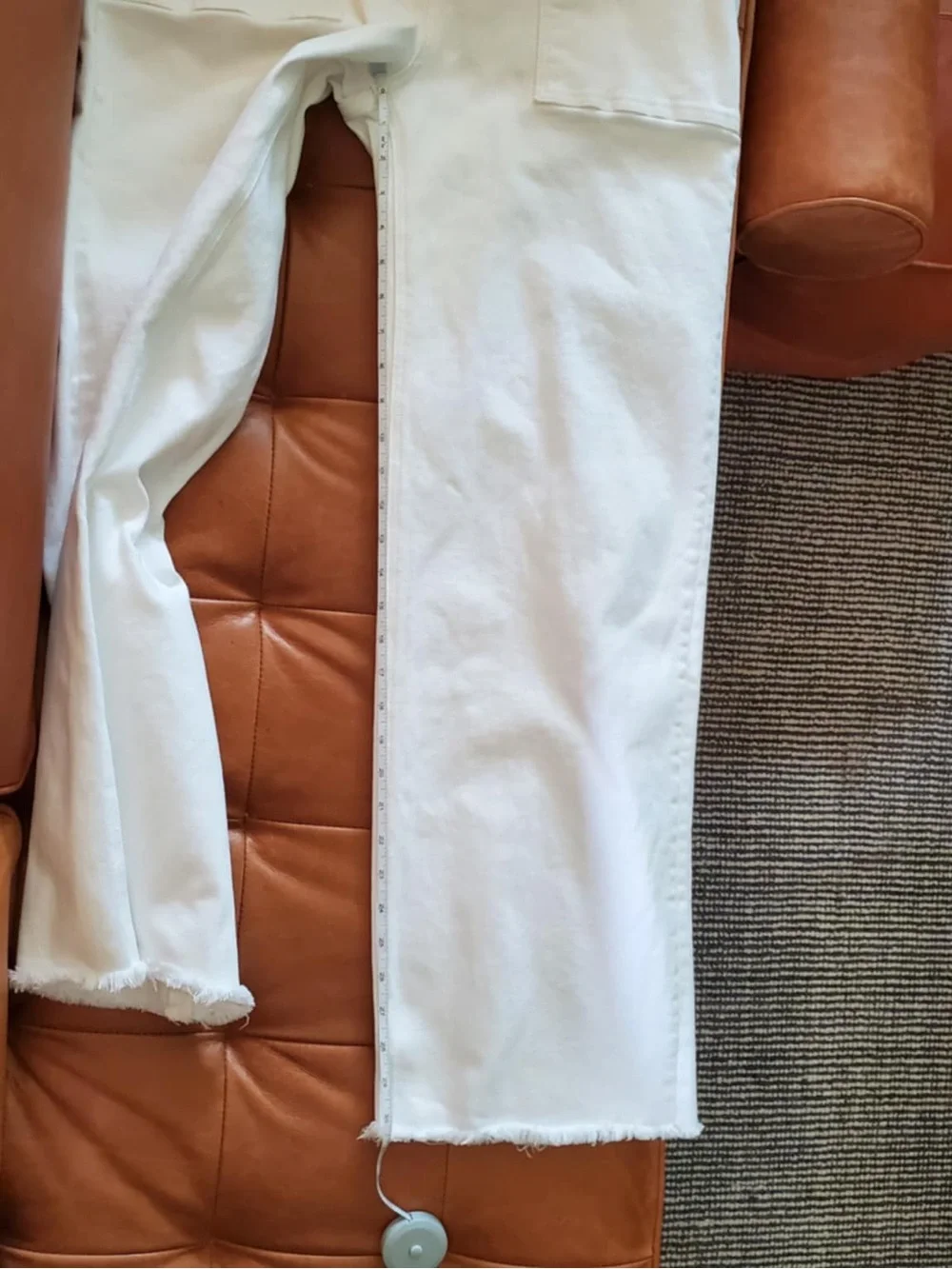 Mica Los Angeles White Wide Leg Jeans Size 31